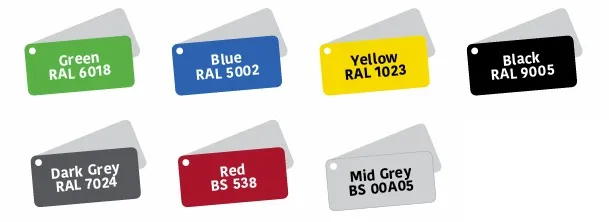 Elite Standard Steel Colour Options